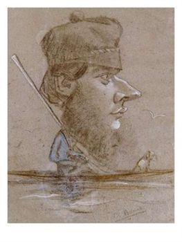 Caricature by claude monet