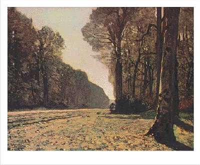 Le pave de chailly by claude monet