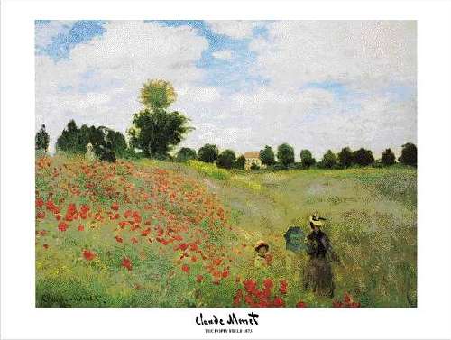 Poppies at argenteuil by Claude Monet