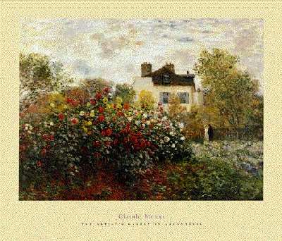 Monet's garden at Argenteuil The Dahlias