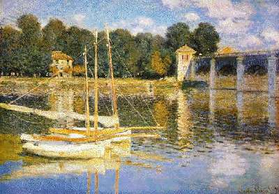 Claude Monet the bridge at Argenteuil