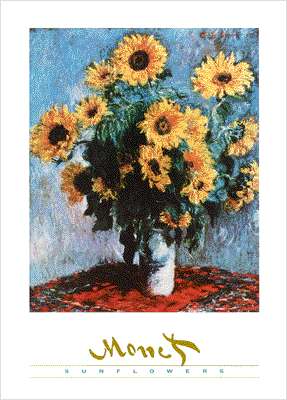 Bouquet of sunflowers by claude monet