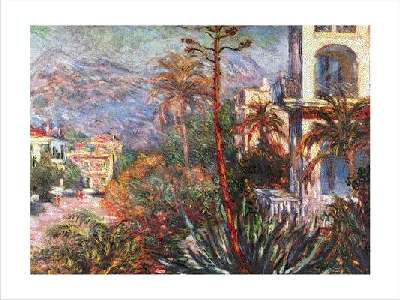 Villas at bordighera by claude Monet