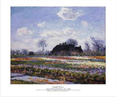 Claude Monet Field of tulips in Sasseinheim near Haarlem