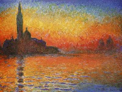 San Giorgio Maggiore Venice at twilight by Claude Monet