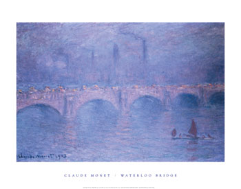 claude monet waterloo bridge hazy sun