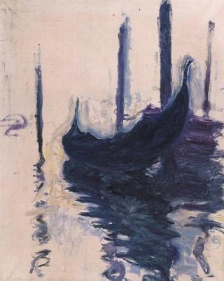 gondola in Venice by monet